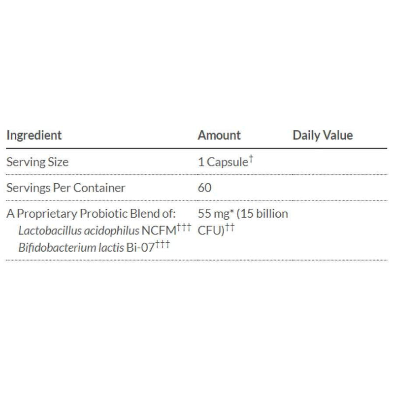 Bariatric Advantage FloraVantage Balance Probiotic 15 Billion CFU Capsules (60 Count) 