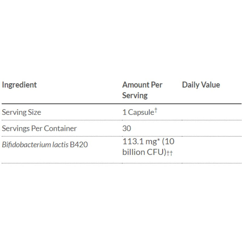 Bariatric Advantage FloraVantage Control Probiotic 10 Billion CFU Capsules (30 Count) 