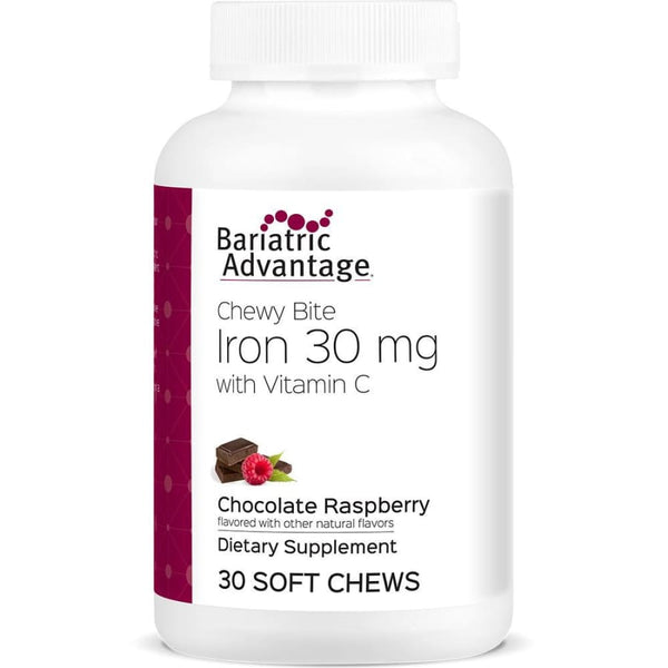 Bariatric Advantage Sugar-Free Chocolate/Raspberry Iron Chewy Bite (30mg) 