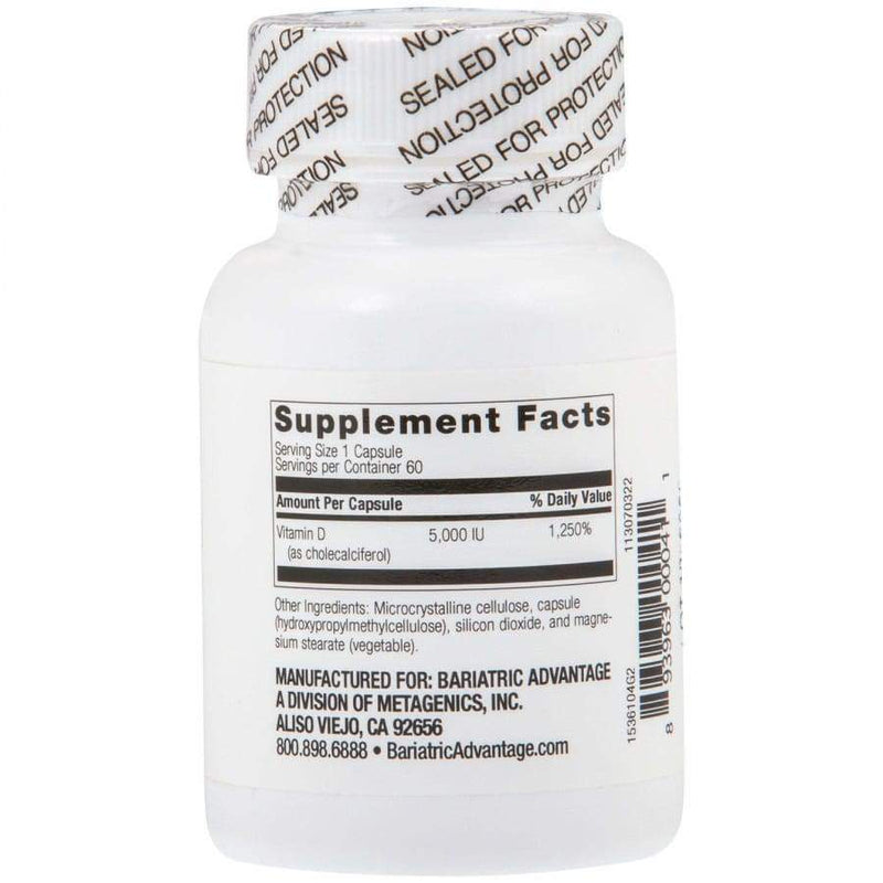 Bariatric Advantage Vitamin D3 Easy-digest Mini Capsules (5,000 IU) 