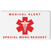 Bariatric Patient Restaurant Special Menu Request Card 2.0 