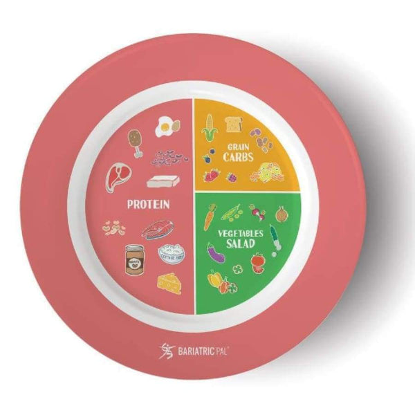 Bariatric Portion Control Plate by BariatricPal 2.0 - Pink 