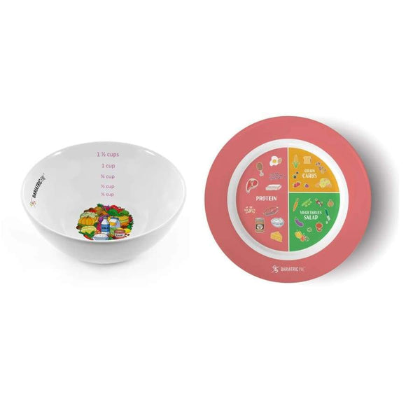 Bariatric Portion Control Plate & Bowl Set by BariatricPal 