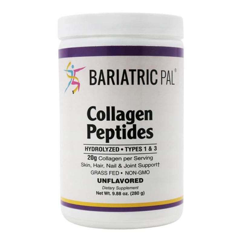 Collagen Peptides Powder (Hydrolyzed Type 1 & 3, Grass Fed) Skin, Hair, Nail & Joint Support by BariatricPal - Variety Pack 