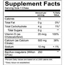 BariatricPal Sugar-Free Calcium Citrate Soft Chews 500mg with Probiotics - French Vanilla Caramel 