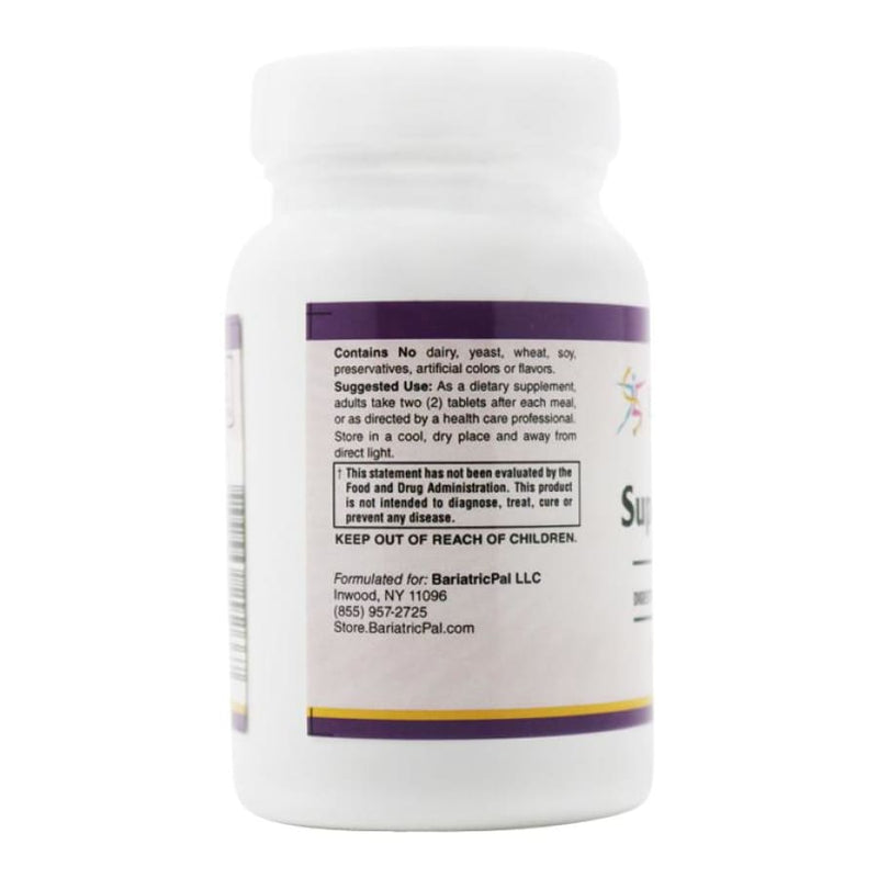 Superzymes Digestive Aid Tablets by BariatricPal - Supports Digestive Enzymatic Activity 