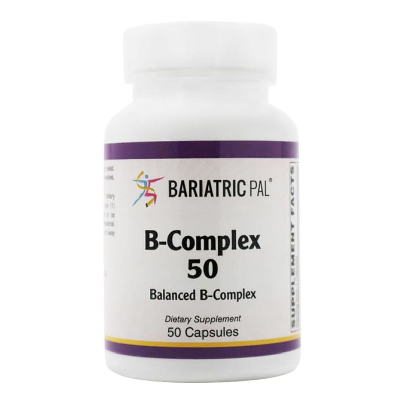 Sustained Release B-Complex 50 (USP-Grade!) - Easy Swallow Vegetarian Capsules by BariatricPal 