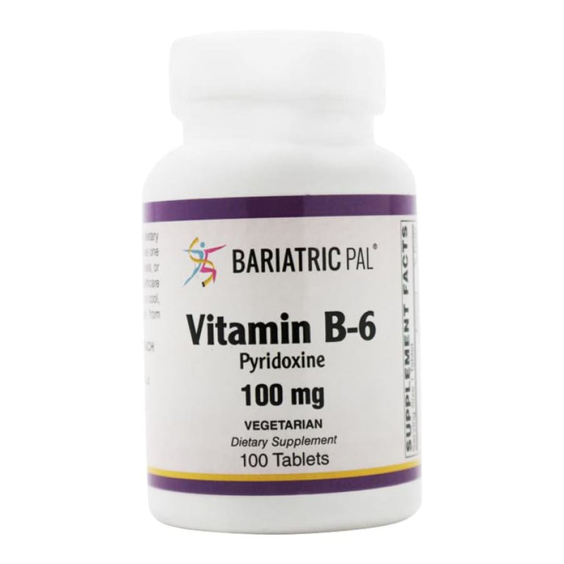 Vitamin B-6 100mcg Vegetarian Tablets (100) by BariatricPal 