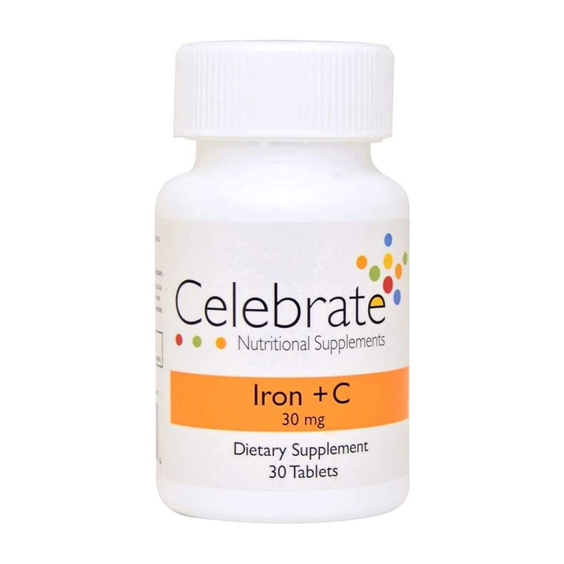 Celebrate Iron (30mg) Plus Vitamin C Tablets 