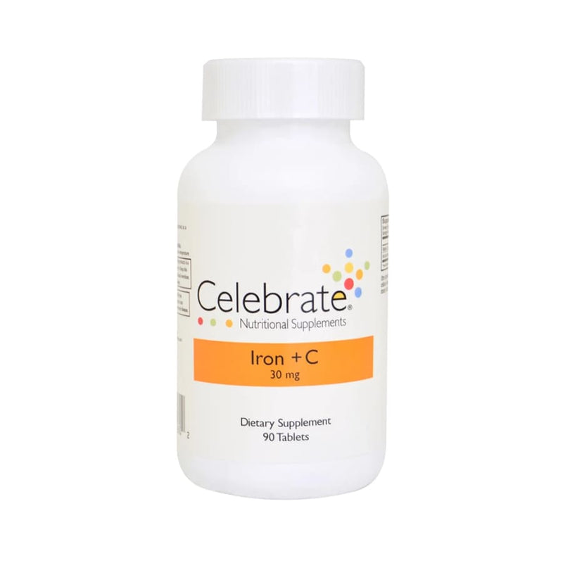 Celebrate Iron (30mg) Plus Vitamin C Tablets 