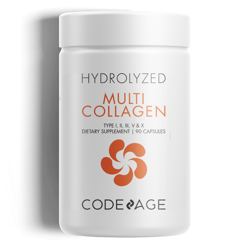 Multi Collagen Peptides Capsules Hydrolyzed Collagen Protein with Bone Broth & Vitamin C by Codeage 