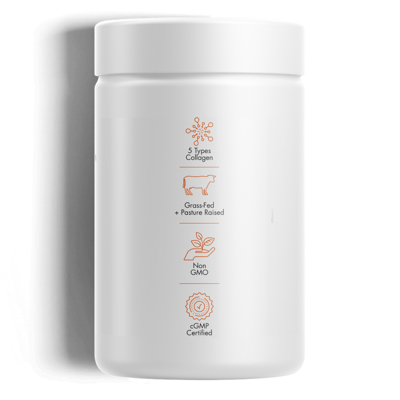 Multi Collagen Peptides Capsules Hydrolyzed Collagen Protein with Bone Broth & Vitamin C by Codeage 