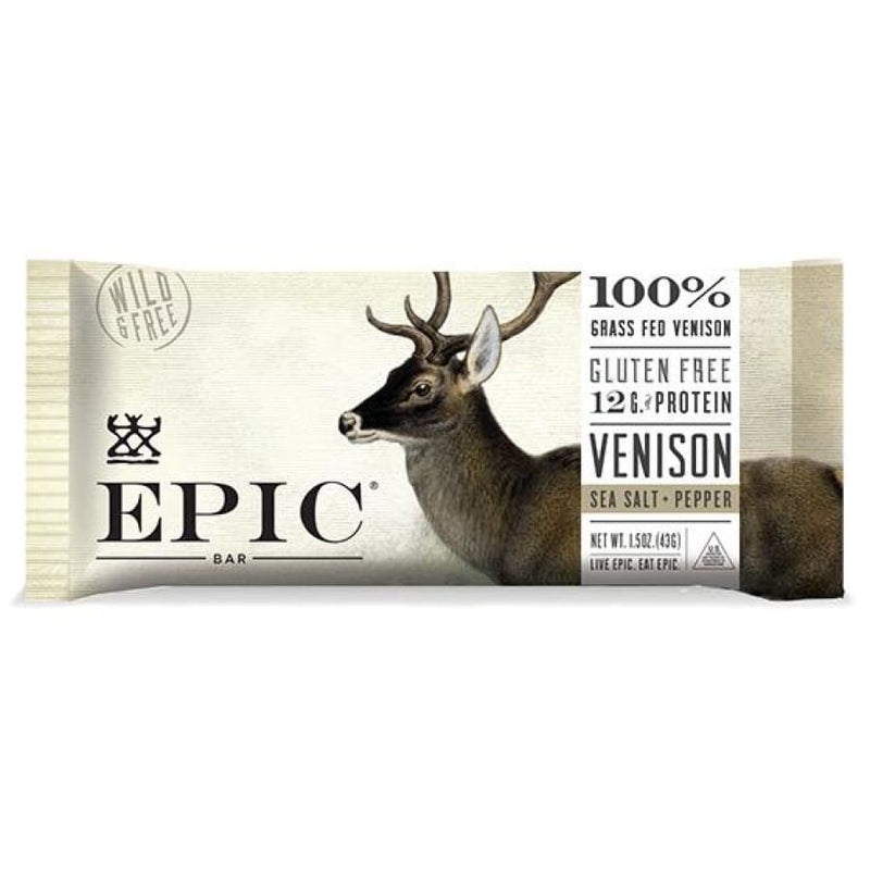 Epic Meat Bar - Venison Sea Salt Pepper Bar by Epic - Exclusive