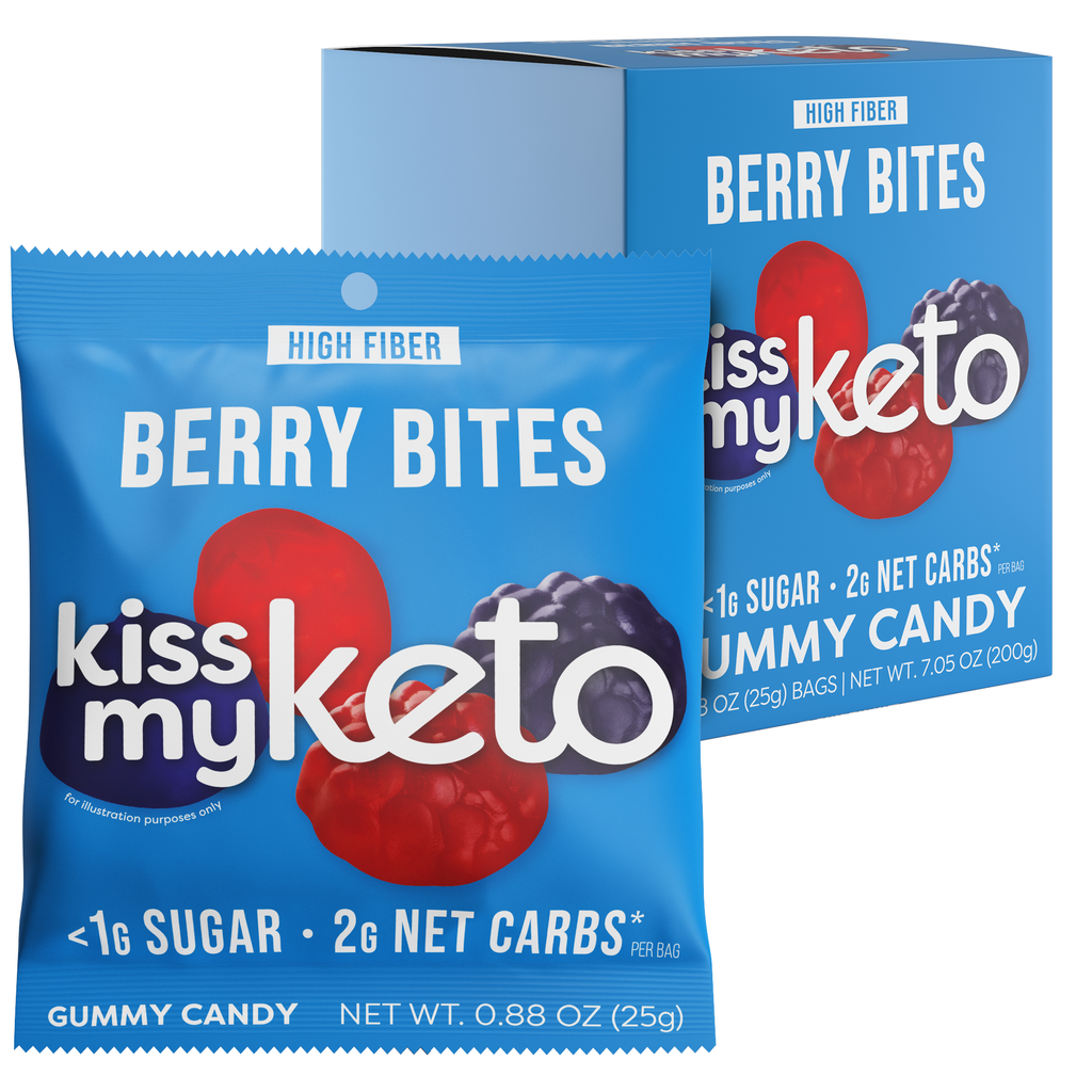 Fruity Gummy Bears, Keto Gummies, High Fiber, Low Sugar, Plant