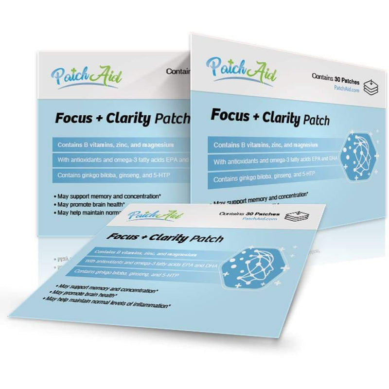 The Patch Brand Focus Patches | Supports Brain Function with B3 and  Magnesium | All Natural Vitamins & Mineral Patch Plant Based and Cruelty  Free