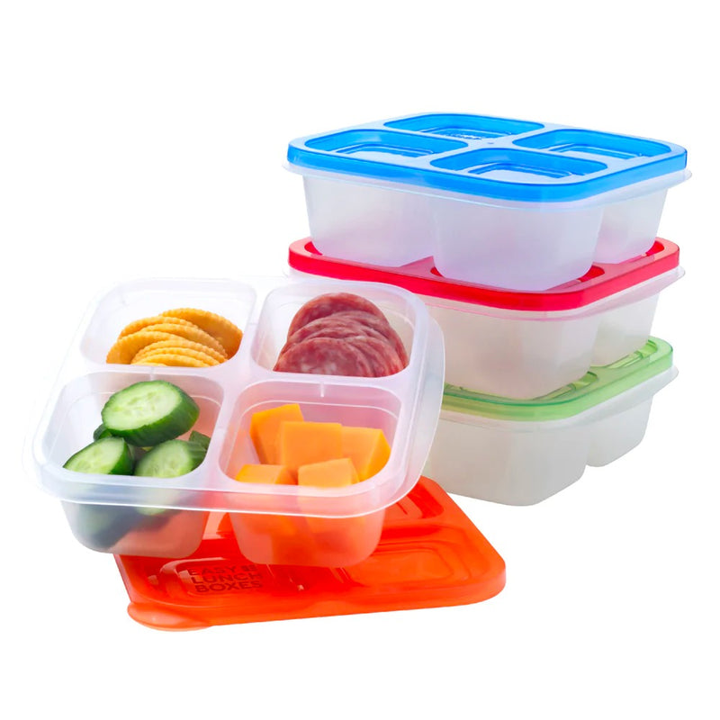 4-Compartment Snack Storage Containers by Netrition 