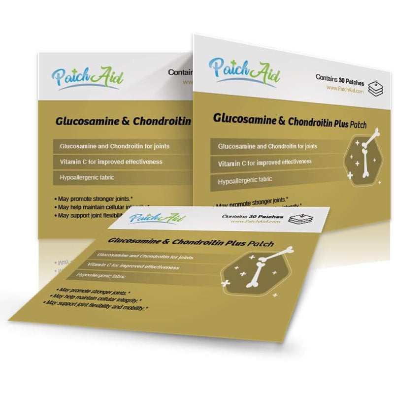 Glucosamine and Chondroitin Topical Plus Vitamin Patch by PatchAid 