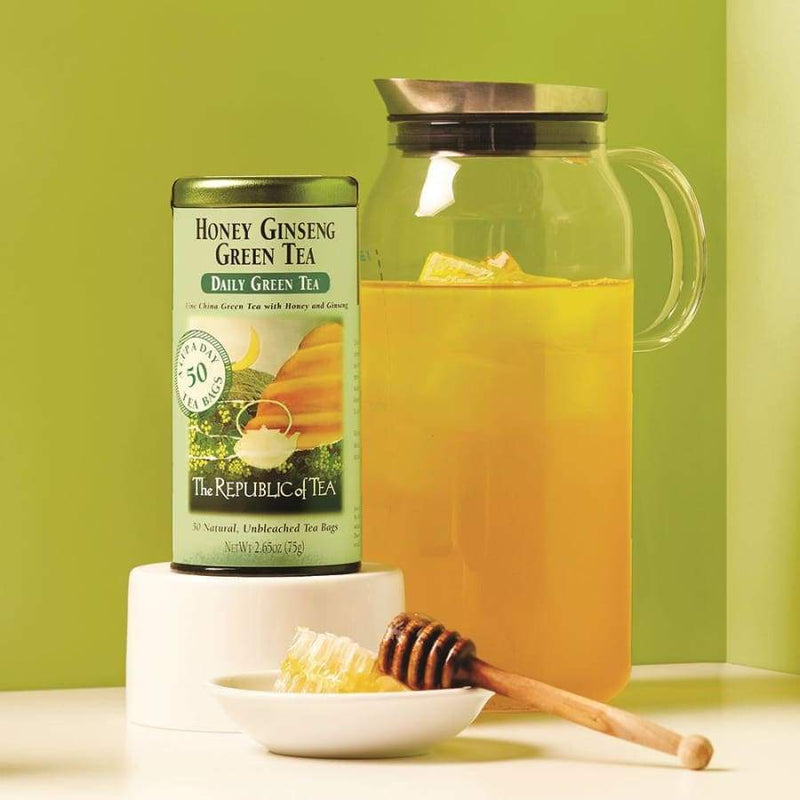Honey Ginseng Green Tea Bags By The Republic Of Tea 
