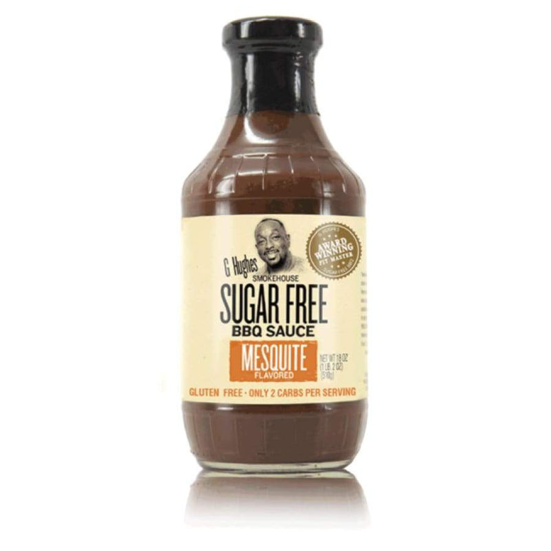 G Hughes' Smokehouse Sugar-Free BBQ Sauce - Mesquite Flavored - High-quality BBQ Sauce by G Hughes at 