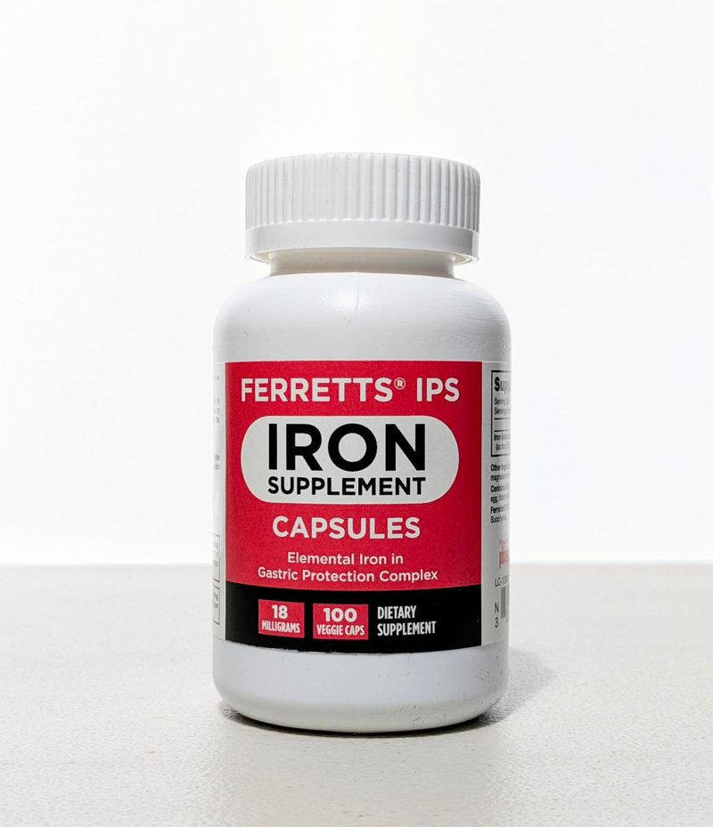 Ferretts IPS 18mg Iron Capsules 