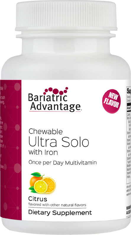 Bariatric Advantage Ultra Solo "One Per Day" Multivitamin Chewable with Iron #Size_30 tablets