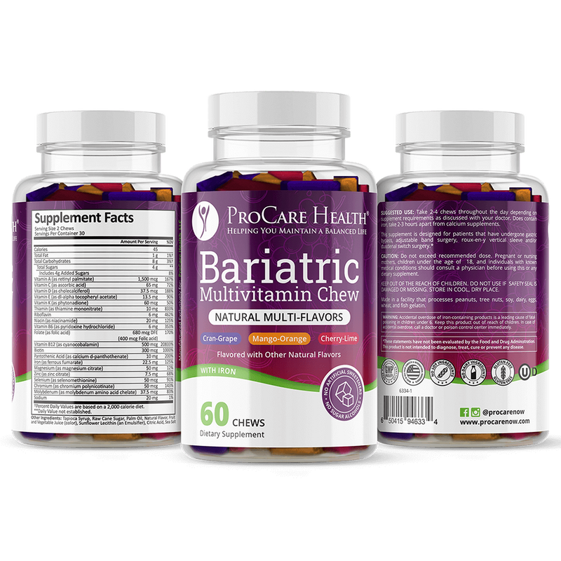 ProCare Health Bariatric Multivitamin Soft Chews Multi-Flavor 