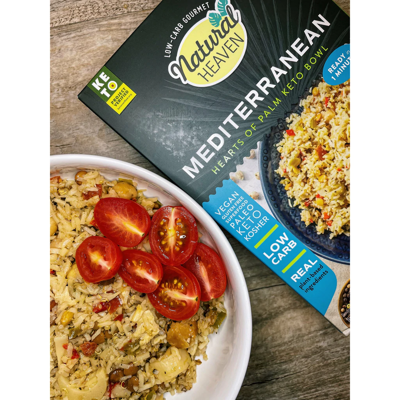 Riced Hearts of Palm Pasta Keto Bowl Ready Meal by Natural Heaven