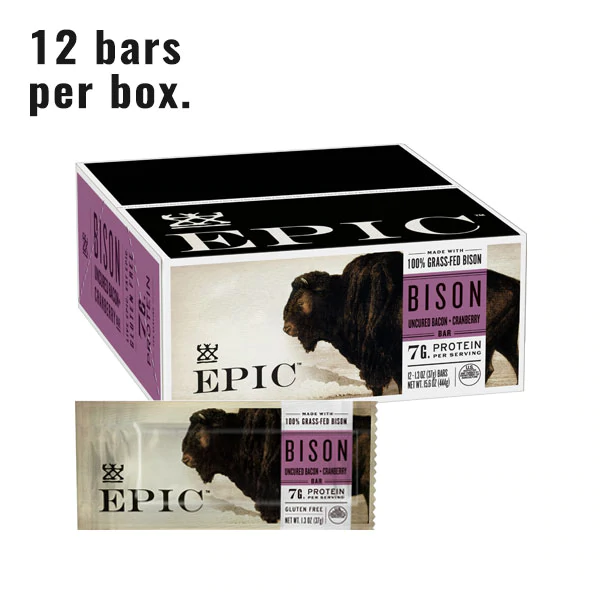 Epic Meat Bar - Bison Bacon Cranberry Bar 