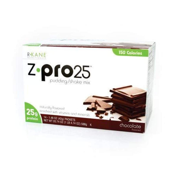 R-Kane Nutritionals Z-Pro25 High Protein Meal Replacement Pudding and Shake - Chocolate 
