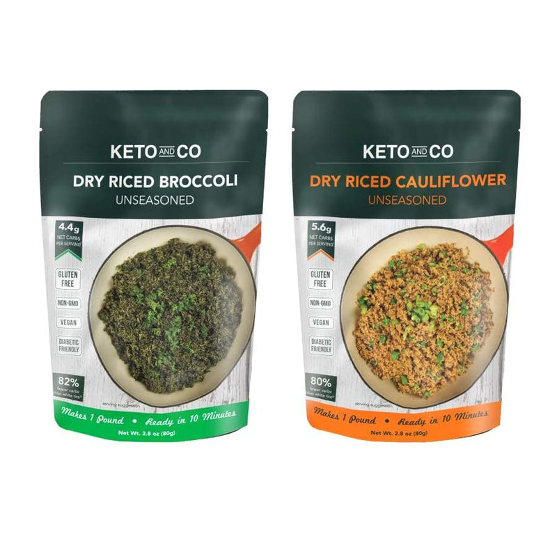 Keto Dry Riced Vegetables by Keto and Co - Variety Pack 