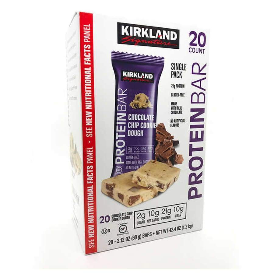 Kirkland Chocolate Chip Cookie Dough Signature Protein Bars