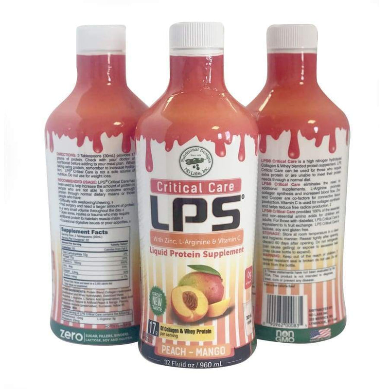 LPS Critical Care® Liquid Protein Supplement by Nutritional Designs 32oz Bottle 