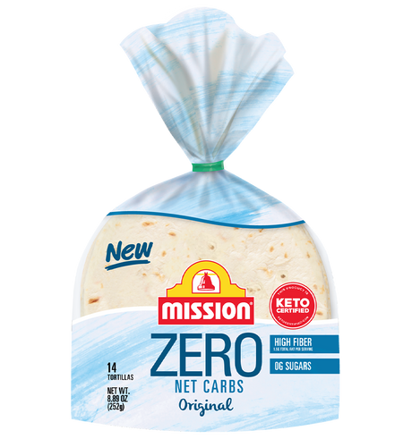 Tortillas zéro glucides nets Mission Foods - Original (14 tortillas), 252 g / Un pack