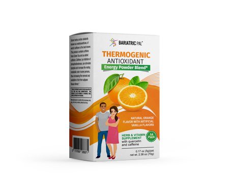 BariatricPal Mezcla de Termogénicos Antioxidantes en Polvo para la Energía - Naranja / 1 Paquete