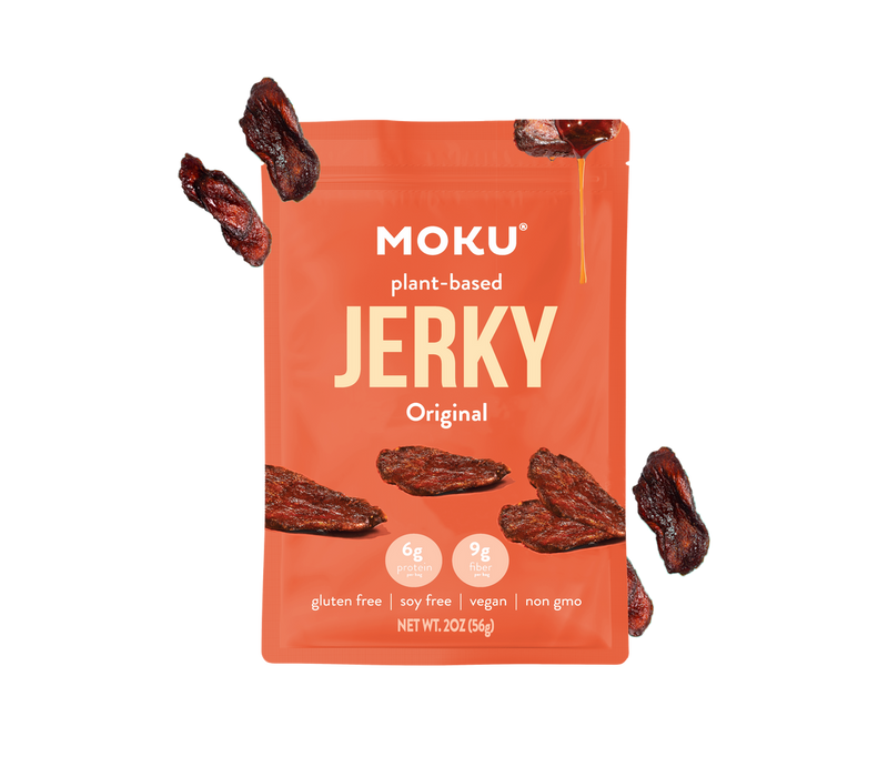 Plant-Based Mushroom Jerky by Moku Foods 