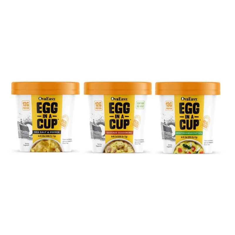OvaEasy Egg In A Cup - Variety Pack (13g protein per cup!) 