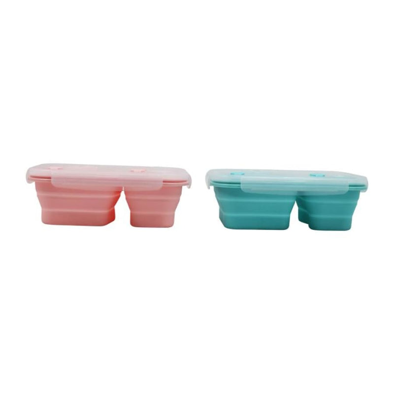 Weight Watchers Collapsible Silicone Lunch Containers with Locking Lids