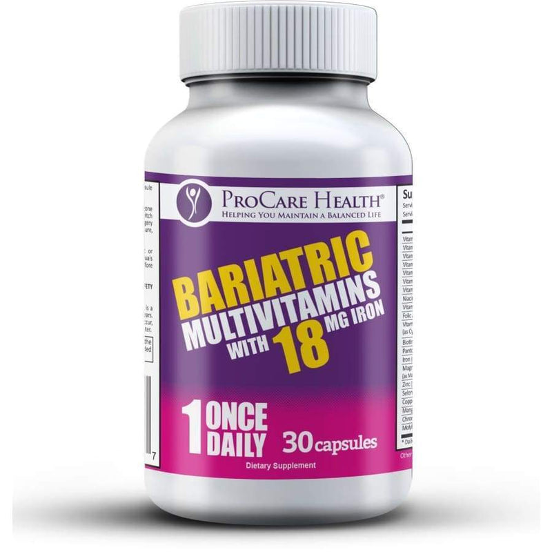 ProCare Health "1 per Day!" Bariatric Multivitamin Capsule with 18mg Iron 