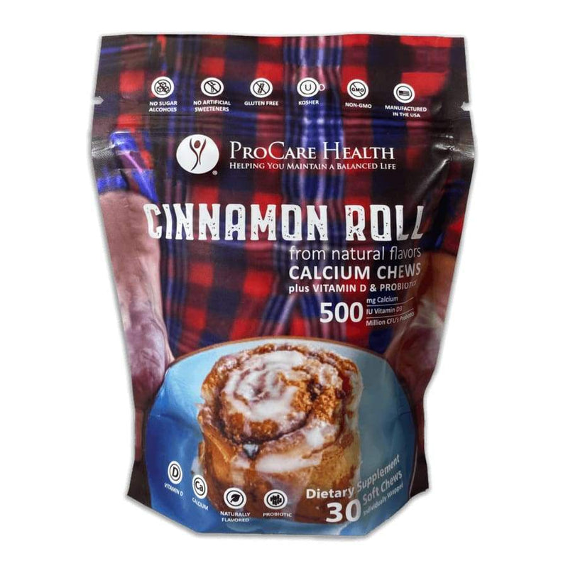 ProCare Health Calcium Soft Chew 500mg - Cinnamon Roll 