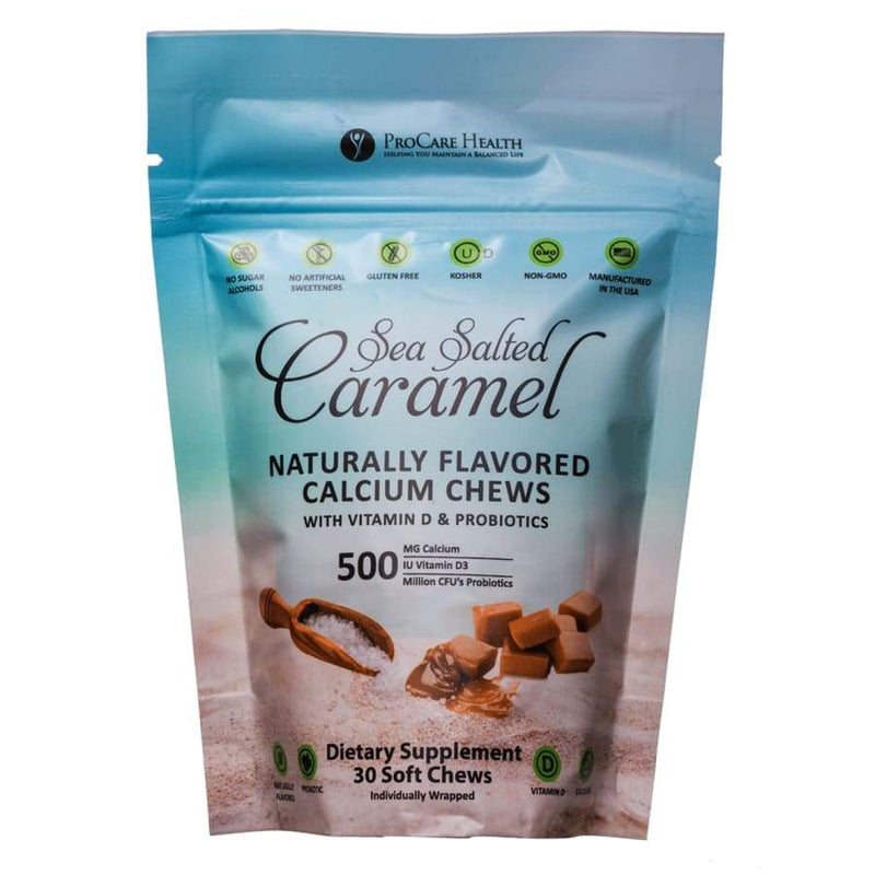 ProCare Health Calcium Soft Chew 500mg - Sea Salted Caramel 
