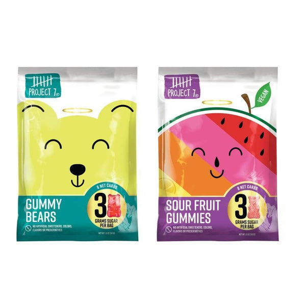 Project 7 Low-Sugar Gummies - Variety Pack 