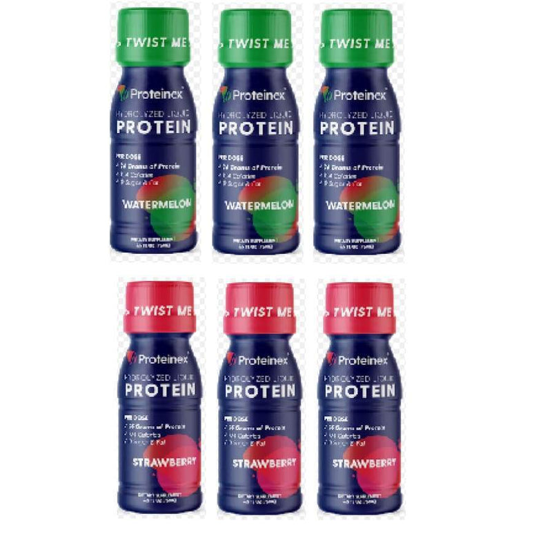 Proteinex 2Go Liquid Predigested 26g Protein Shots - Variety Pack 