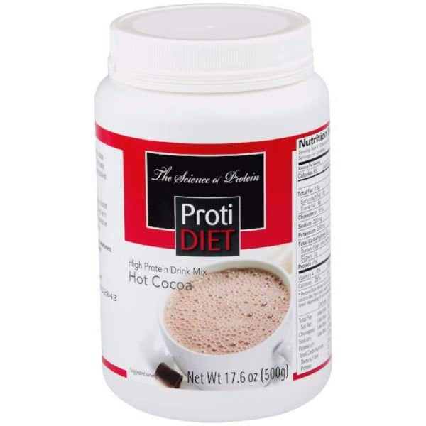 Proti Diet 15g Protein Hot Cocoa Drink Mix Jar (21 Servings) 