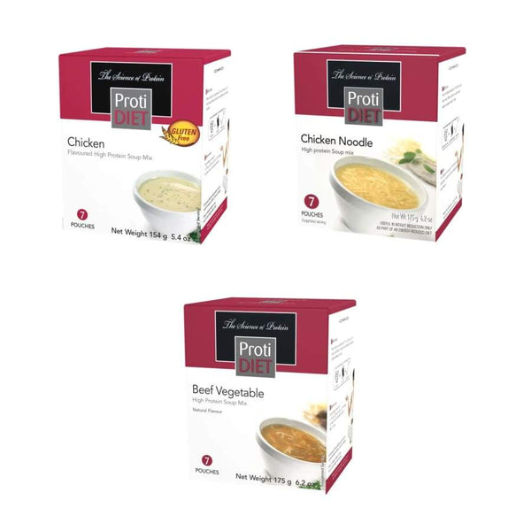 Proti Diet 15g Protein Soup - Variety Pack 