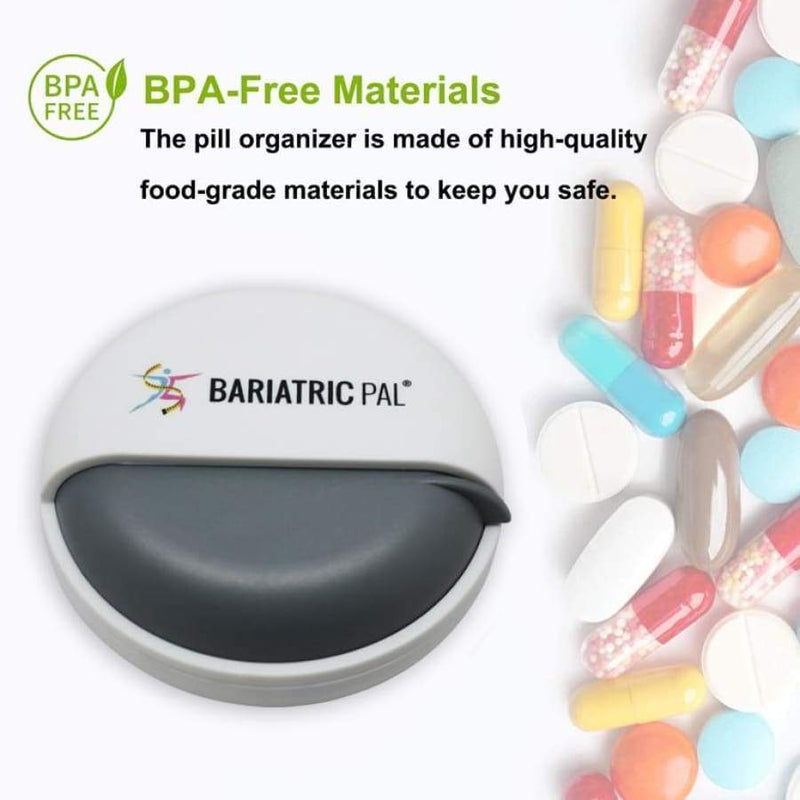 Round Locking Travel Pill Organizer by BariatricPal 