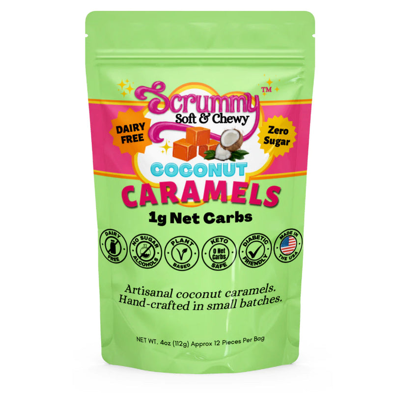 Scrummy Soft & Chewy Caramels by The Scrummy Sweets Co. - Coconut Caramels