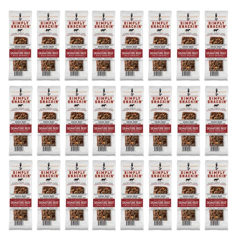 Simply Snackin' Beef Protein Snack - Signature Beef BOLD Original by Simply Snackin' - Exclusive Offer at $2.19 on Netrition for Free Printable Grocery Store Barbie Food Printables