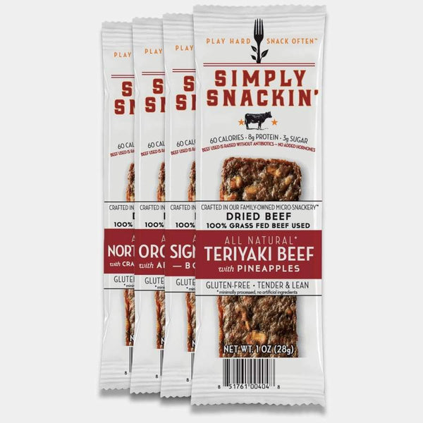Simply Snackin' Beef Protein Snack - Variety Pack 