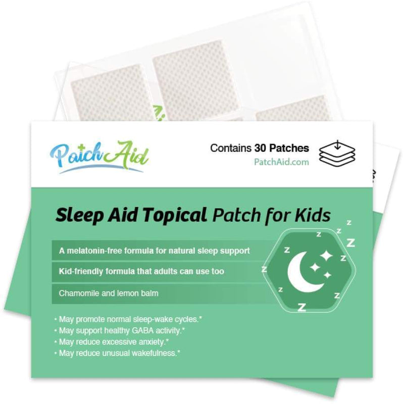 Sleep Aid Topical Patch for Kids by PatchAid - Melatonin-Free! 