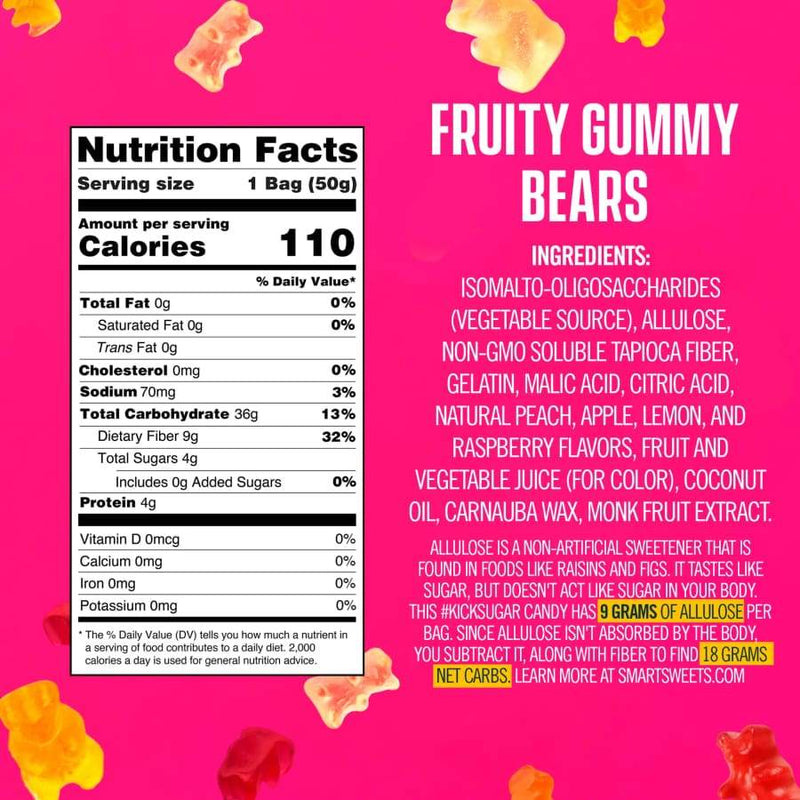 Smart Sweets Gummy Bears 